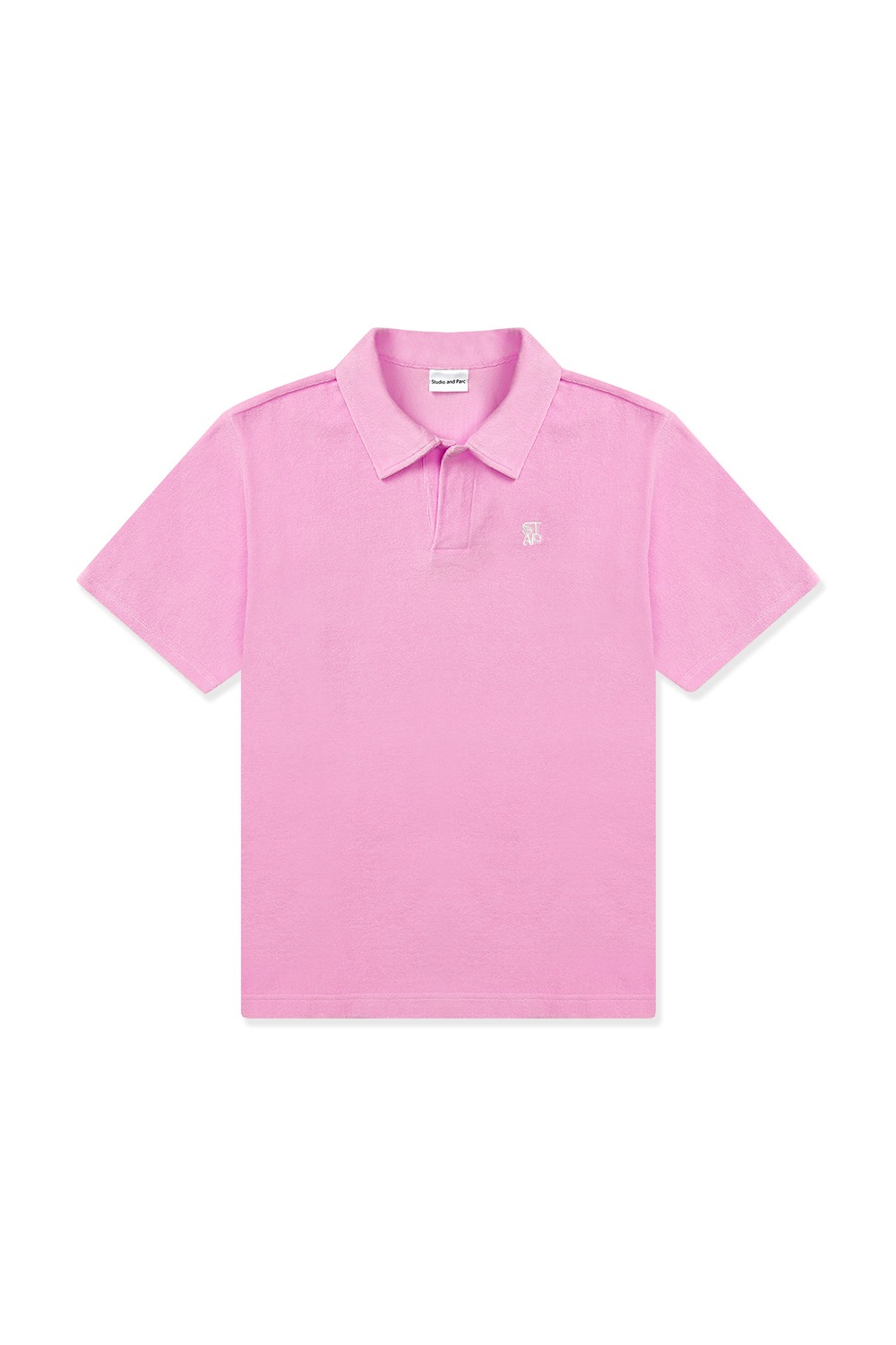 로고 테리 카라 티셔츠 (핑크) - 리치즈 RICHEZ