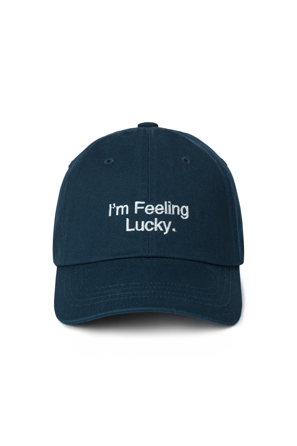 ‘I’m Feeling Lucky’ 코튼 캡 (네이비) - 리치즈 RICHEZ