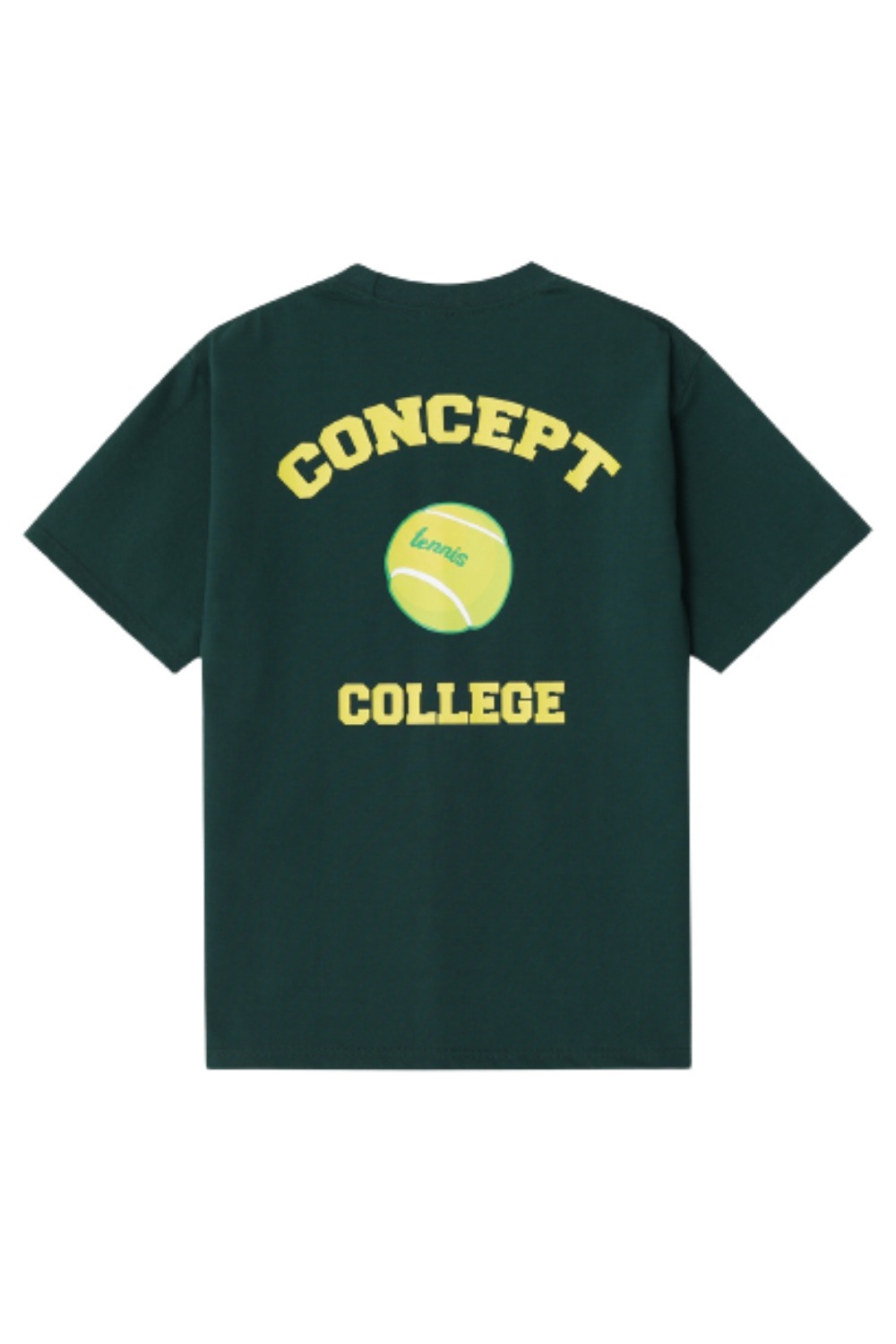 Tennis ball crew neck Unisex T-shirt (Dark green) RICHEZ